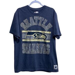 Seattle Seahawks NFL Team Apparel Blue Graphic‎ Tee XL
